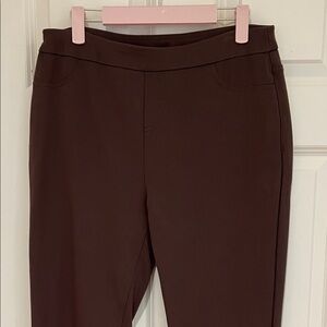 Soft Surroundings Brown Slim Ponte Pants